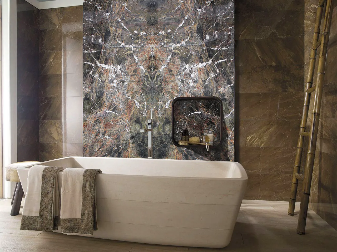 Гранит Donna в интерьере панно / панно с подсветкой / камень с подсветкой и отделка стен / стены